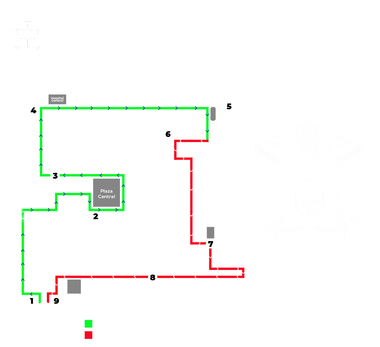 Mapa de Turnos Viernes Santo